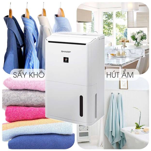 Máy hút ẩm Sharp DW-D12A-W (12 lít/ngày) - ảnh 3