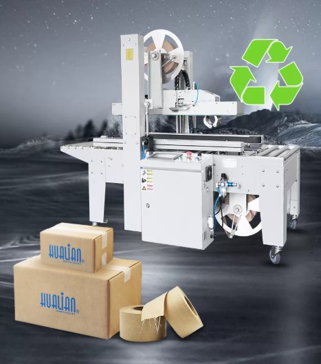 Máy dán thùng carton Hualian HCS-55AW - ảnh 1