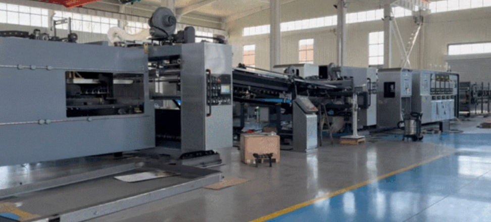 Máy gấp dán tự động lắp sau máy in flexo - ảnh 2