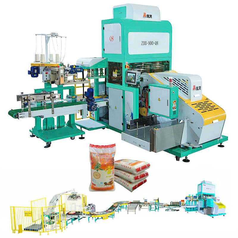 Dây chuyền đóng gói gạo túi dệt PP 5-25kg ZDB-900-Q8 