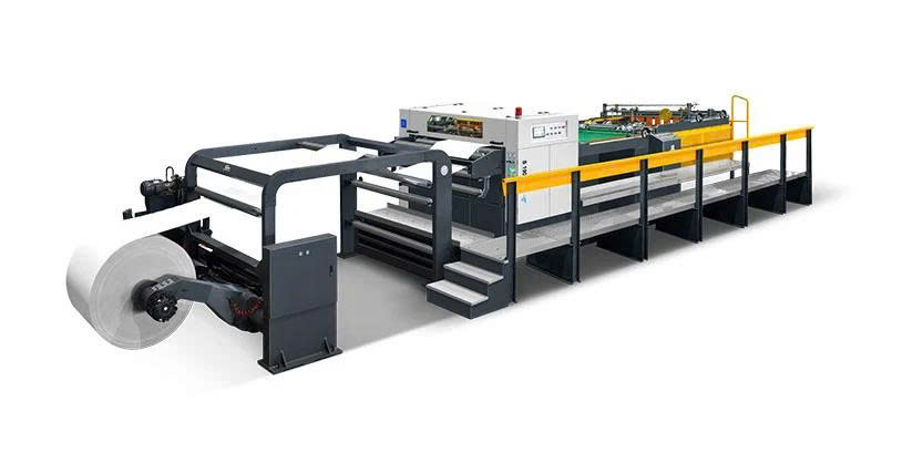Máy cắt giấy độ chính xác cao với hệ thống dẫn động servo hai cuộn giấy S-190