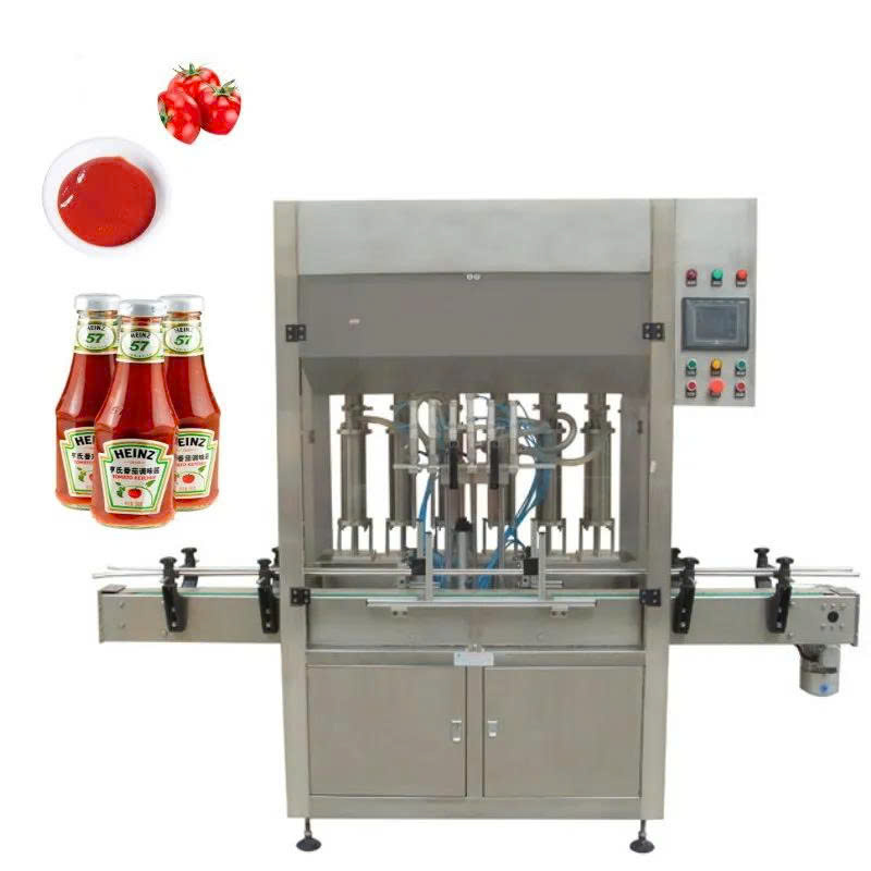 Máy chiết rót và đóng nắp sốt cà chua tự động