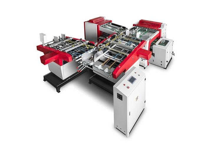 Máy cắt và tạo rãnh góc hai chiều tự động KLQ-600G