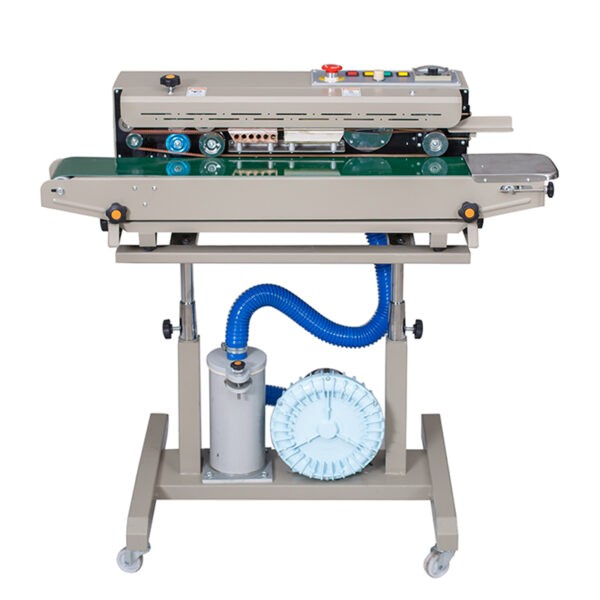 Máy hàn miệng túi liên tục Kolner KN-1000 (vỏ thép, máy bơm khí)
