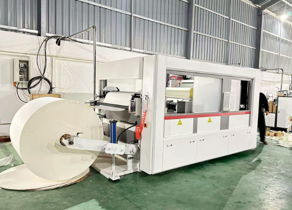 Máy bế cuộn (bế bao bì giấy, ly giấy, vàng mã) DX-14575