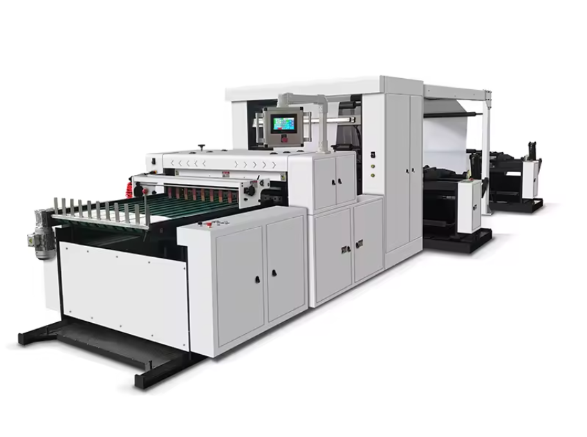 Máy cắt giấy A3-A4 tự động (Xả giấy đề can, photo) HSK-1100 (cuộn đôi)