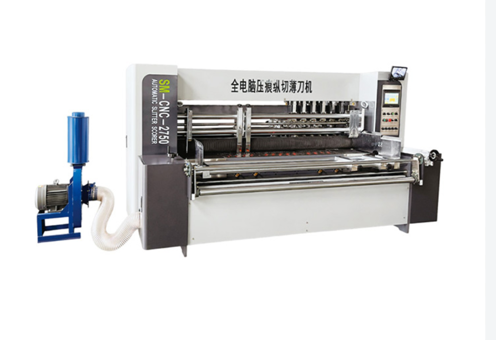 Máy cấn lằn chia khổ chỉnh dao lằn tự động 2500 SM-CNC-2750